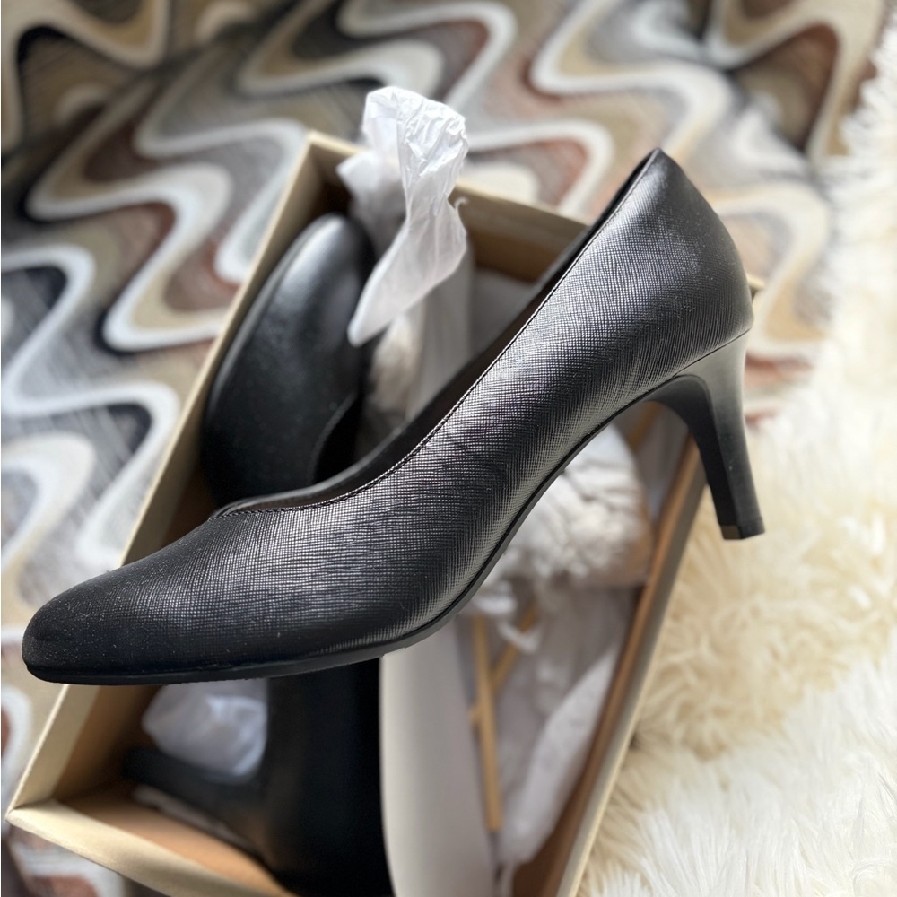 Clarks Classic Black Heels